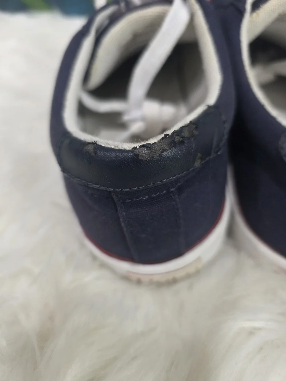 Vtg Polo Ralph Lauren Brisbane II Blue Canvas Lace Up Sneakers Men 9.5 Red Pony